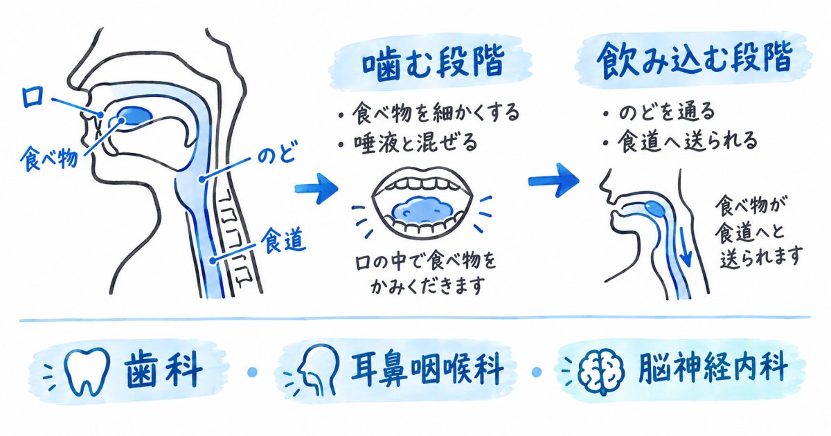 噛みにくい・飲み込みにくいは何科?年齢による症状の見分け方